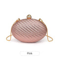 Gleaming Gold Rhinestone-Accented Hard Shell Clutch