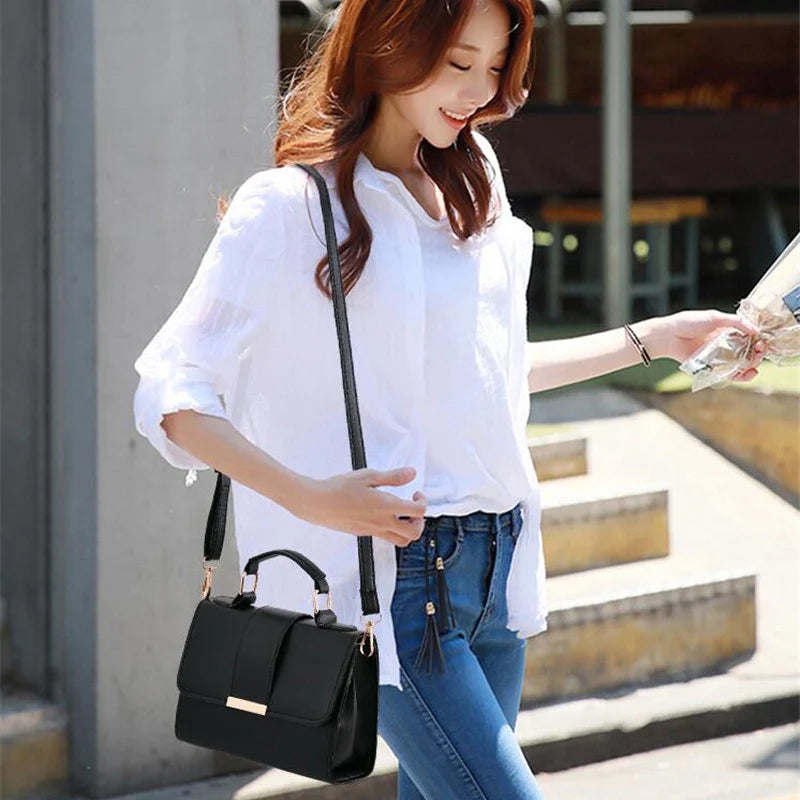 Elegant Structured PU Leather Handbag for Women