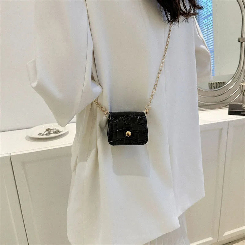 Vibrant Pink Faux Leather Mini Flap Bag | Trendy Statement Nano Crossbody Handbag