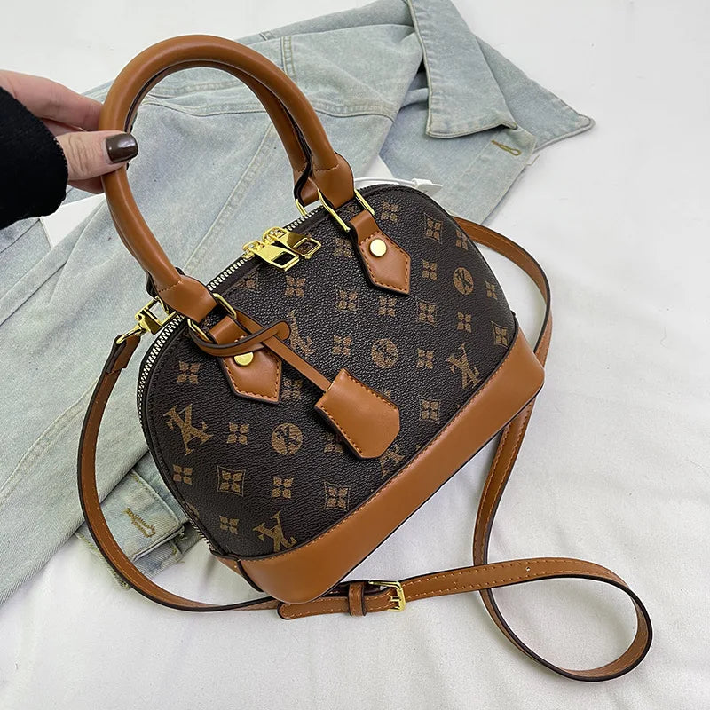 Mini Monogram Alma Dome Handbag - Vintage Canvas Crossbody & Shoulder Bag for Women