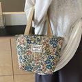 Aura Bags Vintage Floral Tapestry Canvas Tote Bag for Women