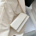 Sleek Off-White Minimalist Shoulder Bag | "Old Money" Clean Girl Aesthetic Handbag ✨