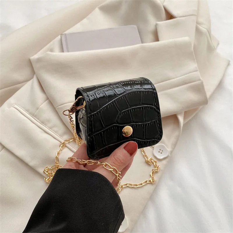 Vibrant Pink Faux Leather Mini Flap Bag | Trendy Statement Nano Crossbody Handbag
