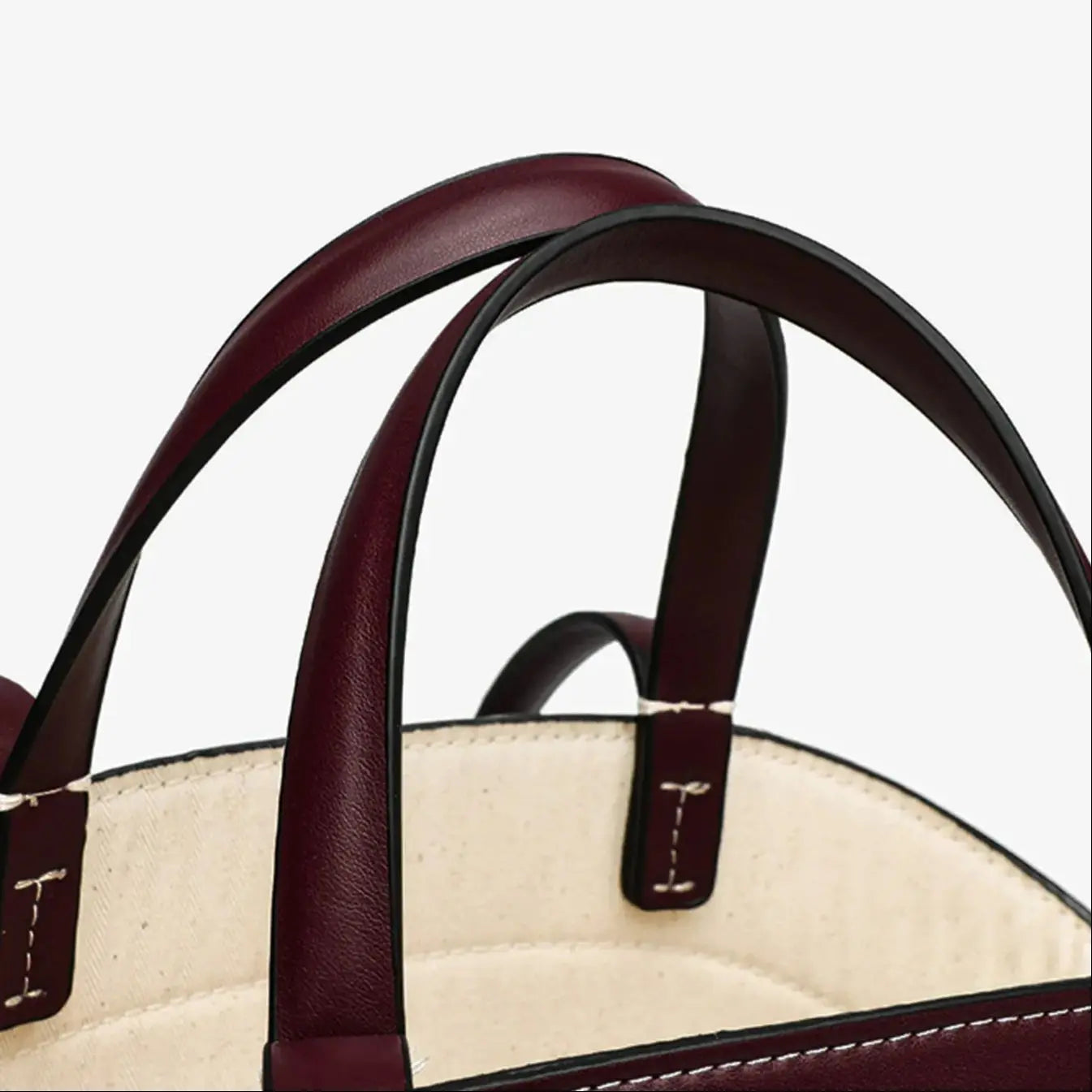 Elegance Redefined: Rich Maroon Structured Tote & Shoulder Bag