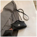 Chic Mini Red Leather Crossbody Bag for Women – Modern Flap Shoulder Bag with Top Handle