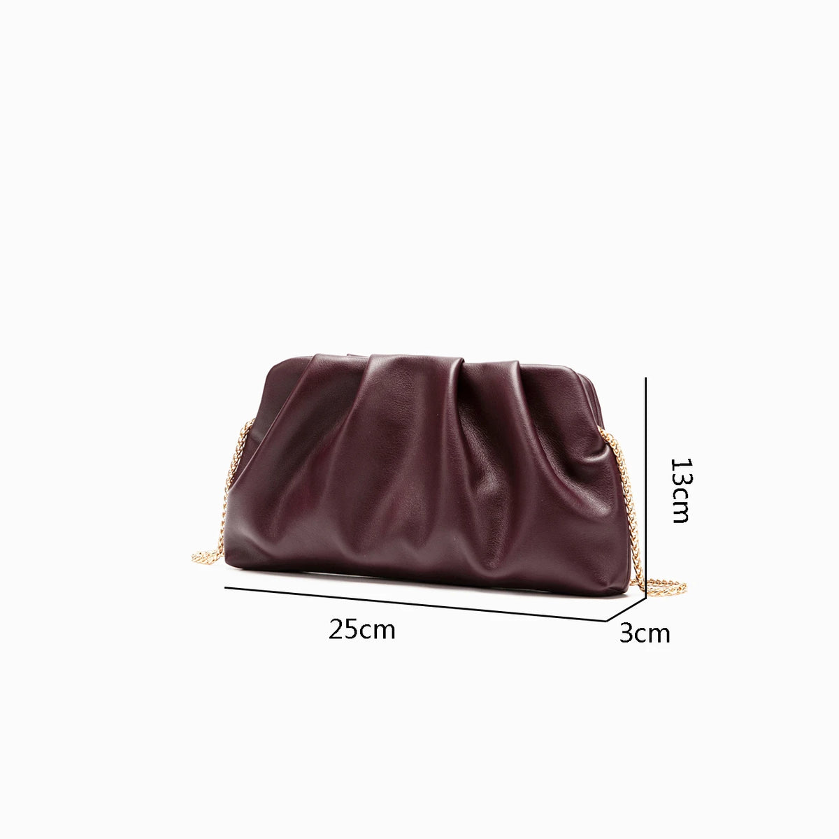 Glamorous Satin Pleated Evening Clutch & Handbag