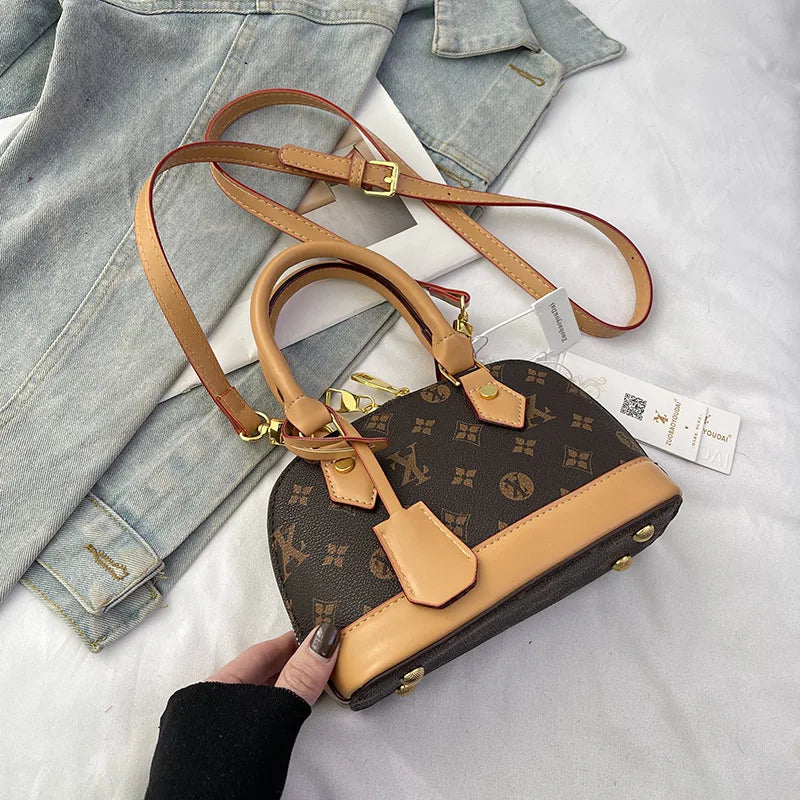 Mini Monogram Alma Dome Handbag - Vintage Canvas Crossbody & Shoulder Bag for Women