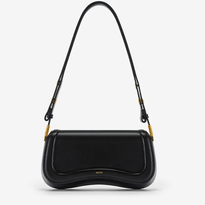 Chic Minimalist Curved Shoulder Bag