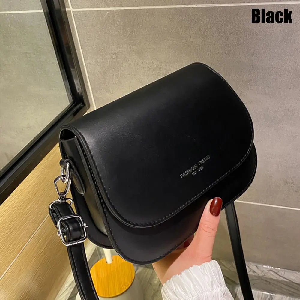 Trendy Soft Leather Crossbody Bag | Modern Women's Flap Purse