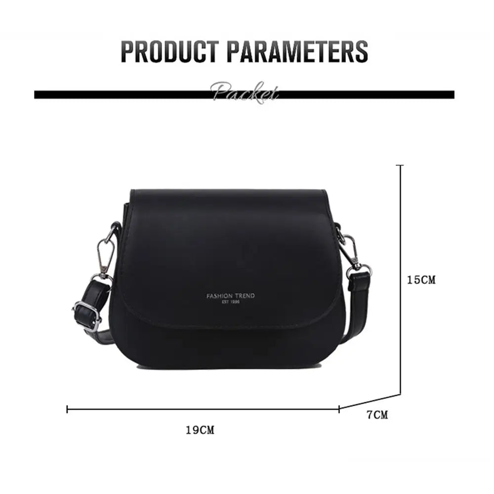 Trendy Soft Leather Crossbody Bag | Modern Women's Flap Purse