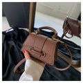 Chic Black Mini Top Handle Crossbody Bag