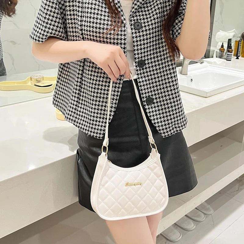 Aesthetic Pastel Pink Quilted Shoulder Bag | Soft Girl & Coquette Aesthetic Mini Purse 💕