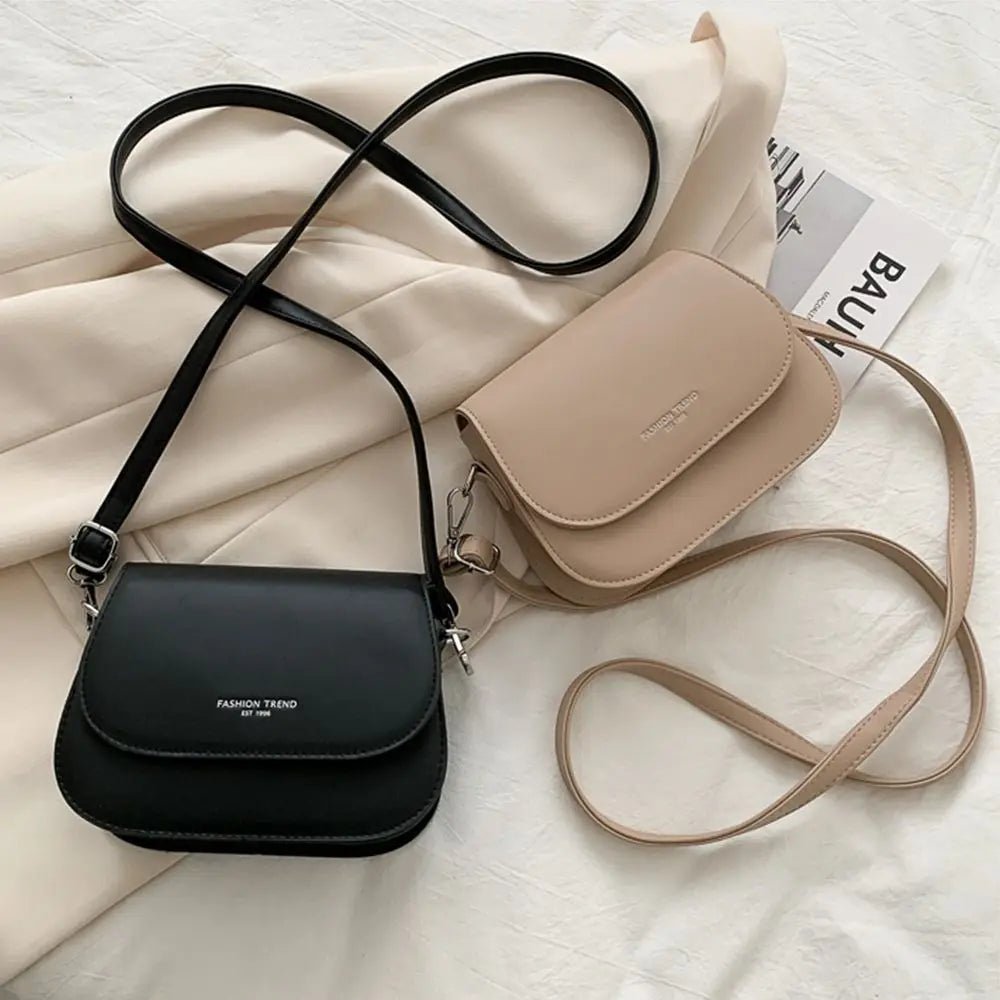 Trendy Soft Leather Crossbody Bag | Modern Women's Flap Purse