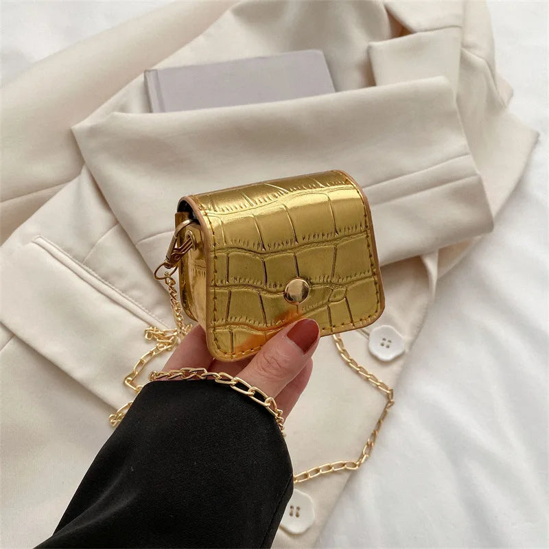 Vibrant Pink Faux Leather Mini Flap Bag | Trendy Statement Nano Crossbody Handbag