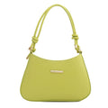 Aura Bags Chic Lime Green Shoulder Bag with Knotted Strap Detail