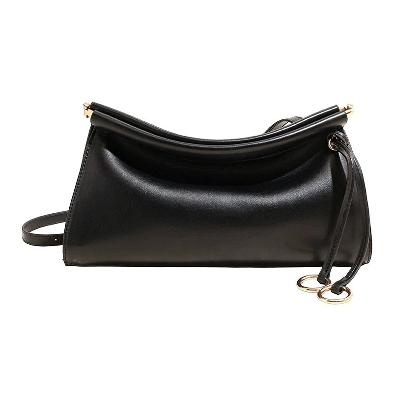 Minimalist Soft PU Leather Slouchy Crossbody Bag | Chic Everyday Shoulder Bag
