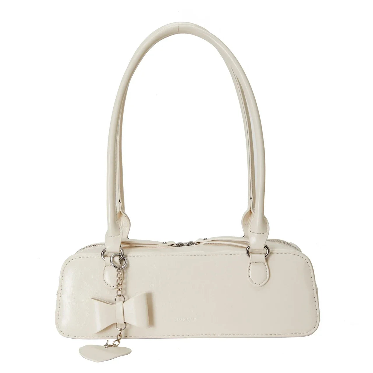Retro Long East-West Shoulder Bag | Aesthetic Korean Style Shoulder Purse