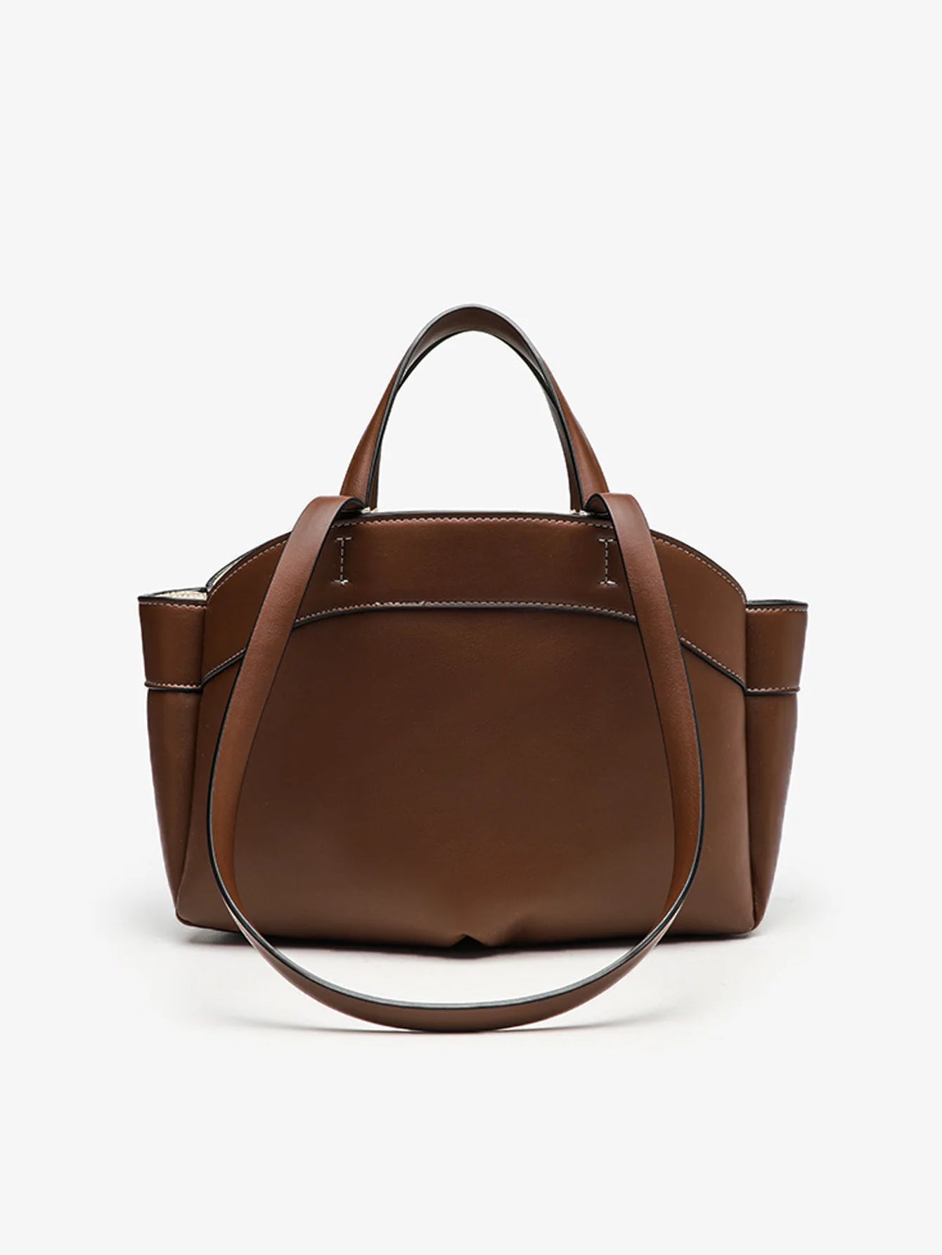 Elegance Redefined: Rich Maroon Structured Tote & Shoulder Bag