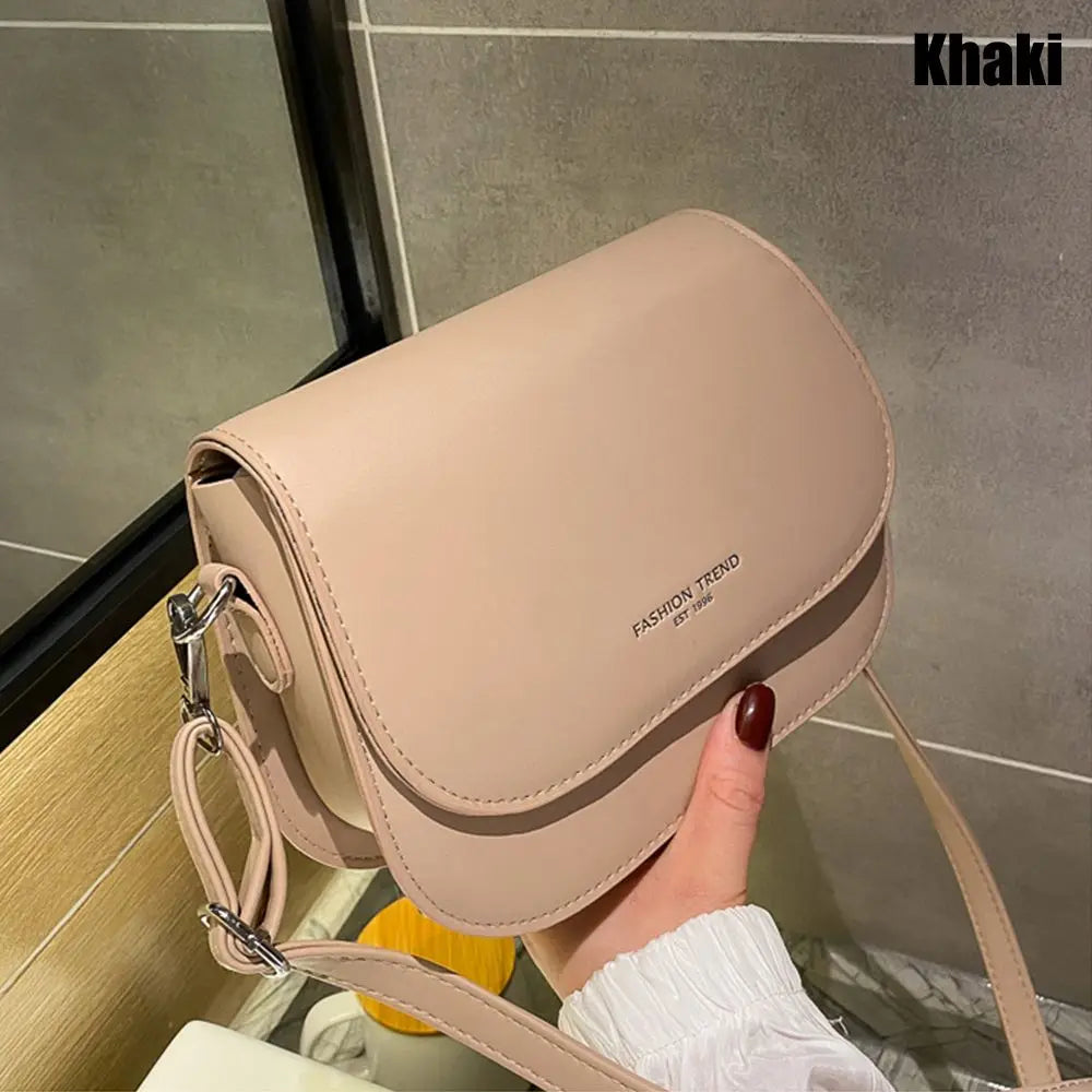 Trendy Soft Leather Crossbody Bag | Modern Women's Flap Purse