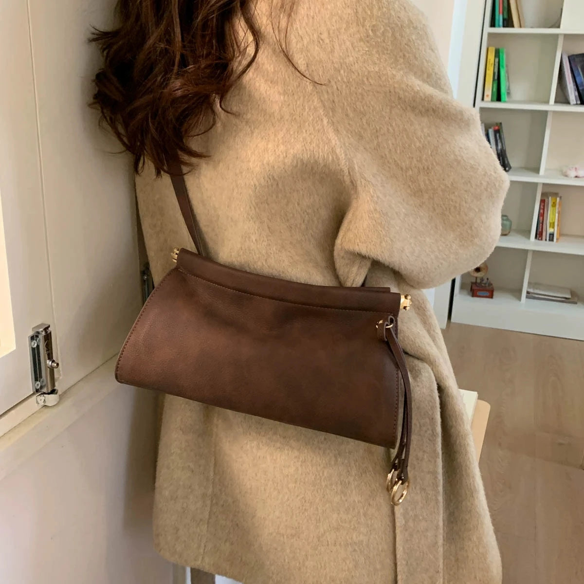Minimalist Soft PU Leather Slouchy Crossbody Bag | Chic Everyday Shoulder Bag