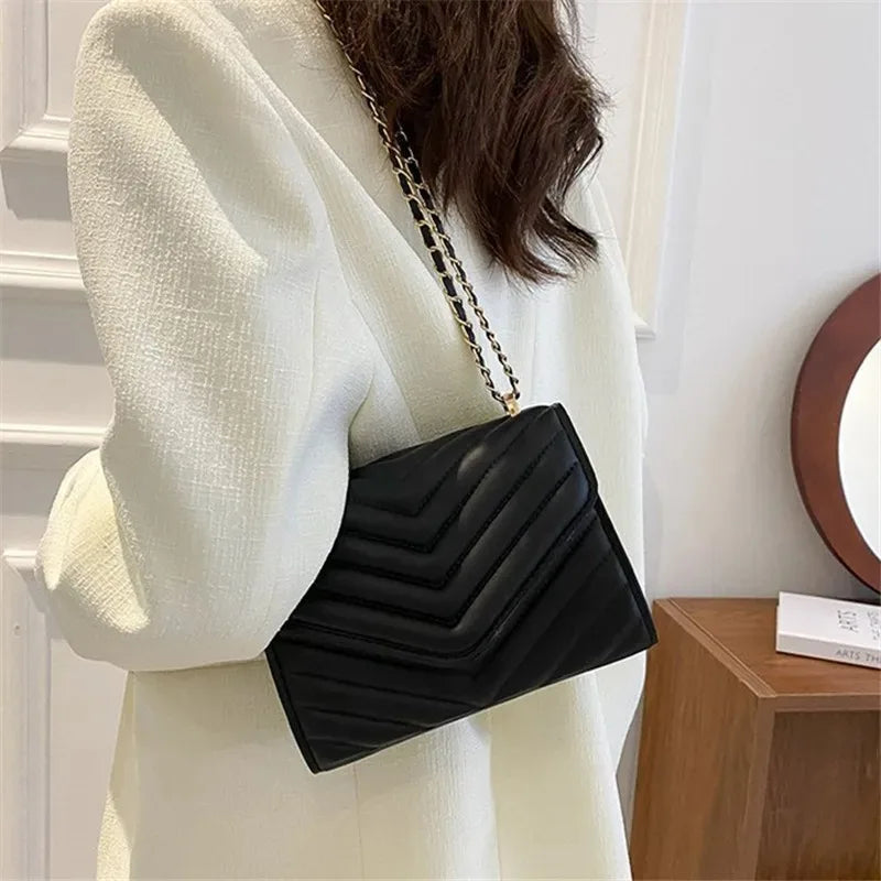 Elegant Flap crossbody Bag & Luxury PU Leather Handbag for Women