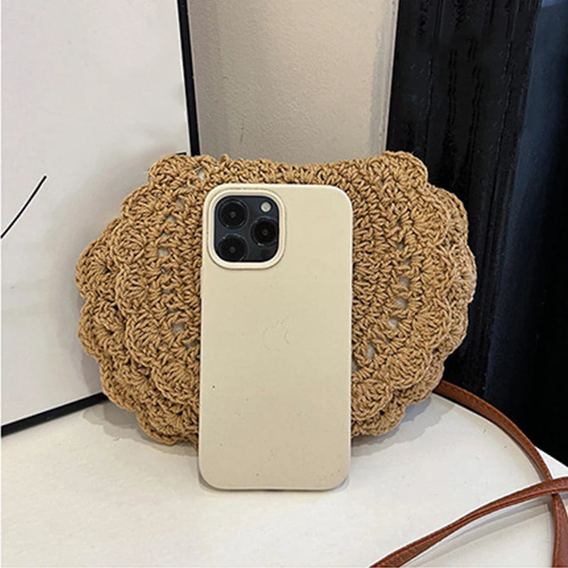 Summer Casual Straw Messenger & Crossbody Bag