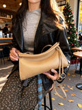 Minimalist Soft PU Leather Slouchy Crossbody Bag | Chic Everyday Shoulder Bag
