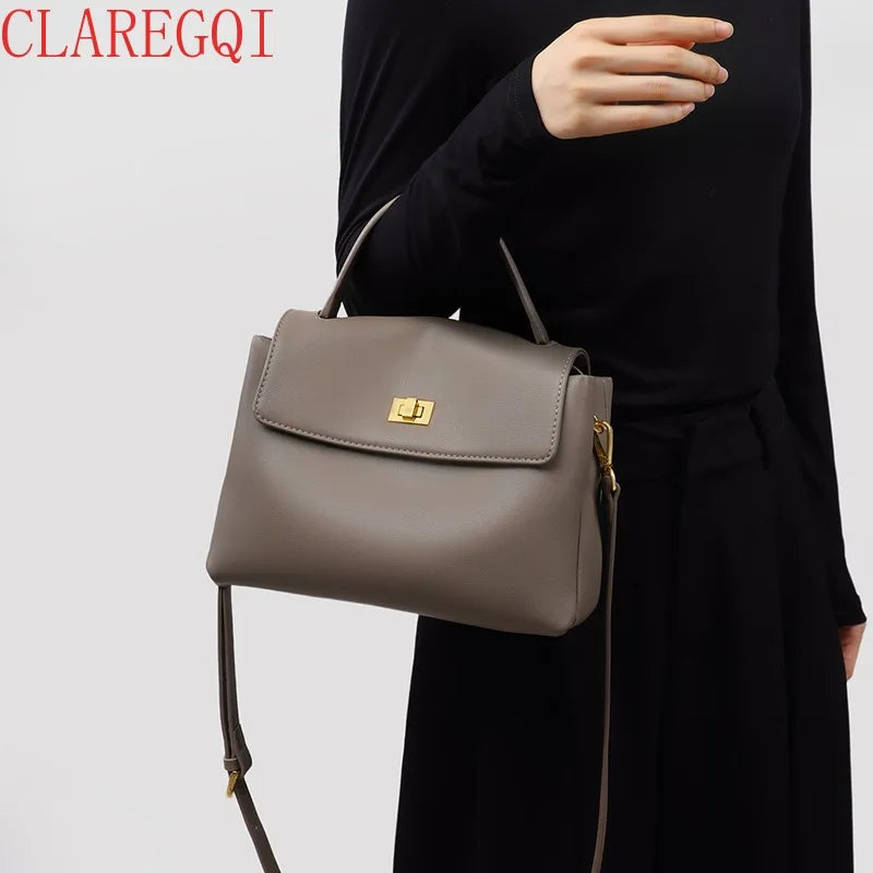Classic Twist-Lock Top-Handle Handbag & Casual Crossbody Bag