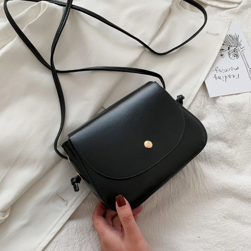 Classic Yellow Minimalist Flap Crossbody & Shoulder Bag