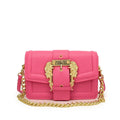 Chic Off-White Flap Shoulder Bag – Elegant Vintage Gold Buckle Satchel