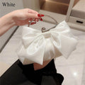 Elegant Satin Bowknot Metal Ring Mini Clutch & Handbag