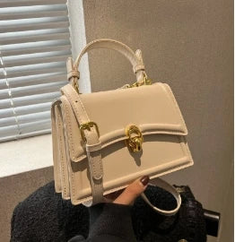 Elegant Structured Top Handle Satchel & Crossbody Bag