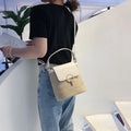 Boho Chic Straw & Leather Bucket Bag | Woven Top-Handle Crossbody Beach Bag
