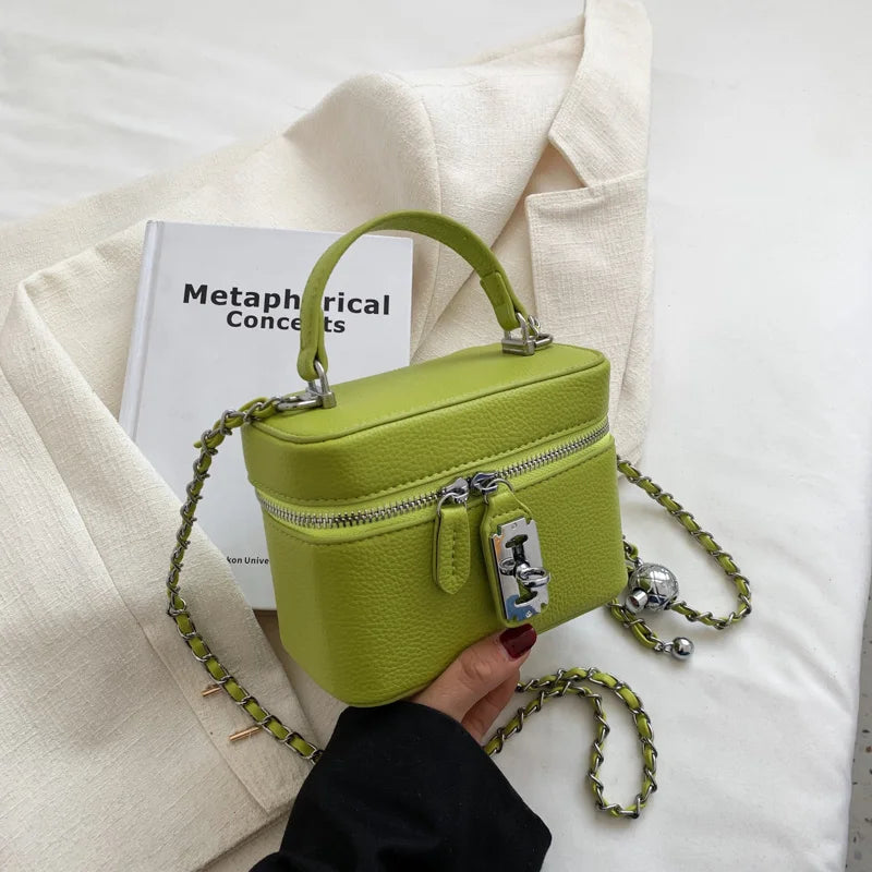 Premium PU Leather Mini Vanity Case / Crossbody Shoulder Bag
