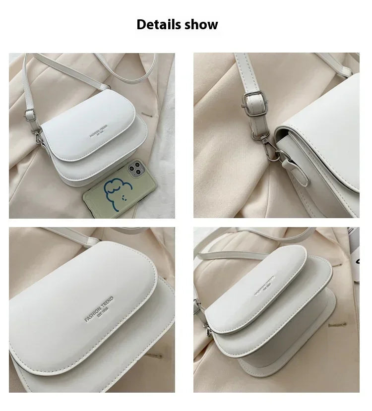 Aura Bags Chic Pastel Lavender Crossbody Bag with Flap Closure