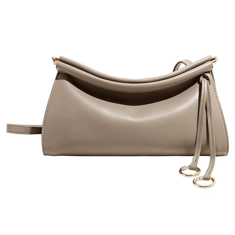 Minimalist Soft PU Leather Slouchy Crossbody Bag | Chic Everyday Shoulder Bag