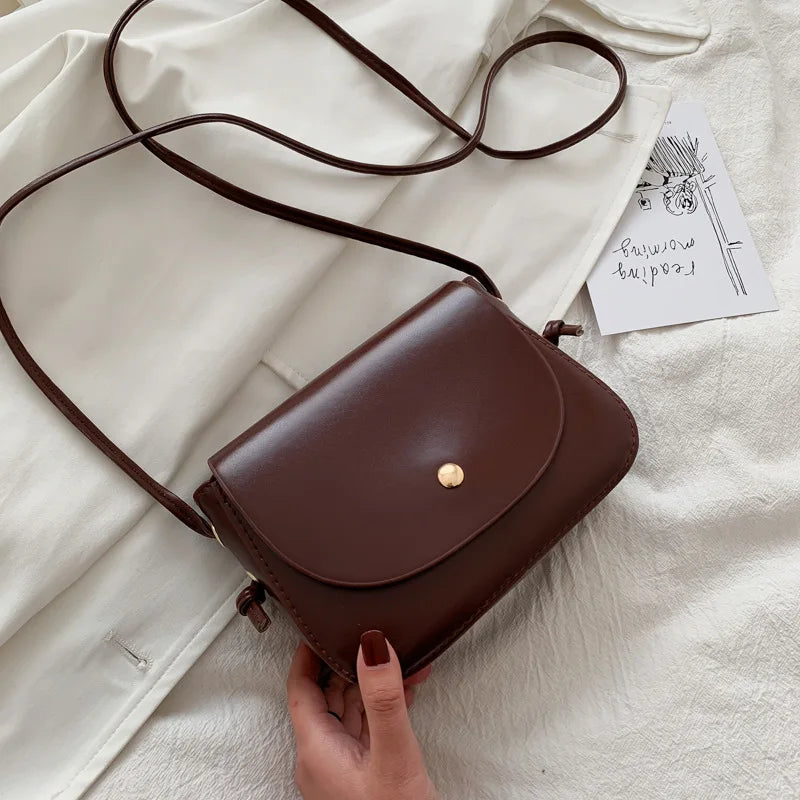 Classic Yellow Minimalist Flap Crossbody & Shoulder Bag