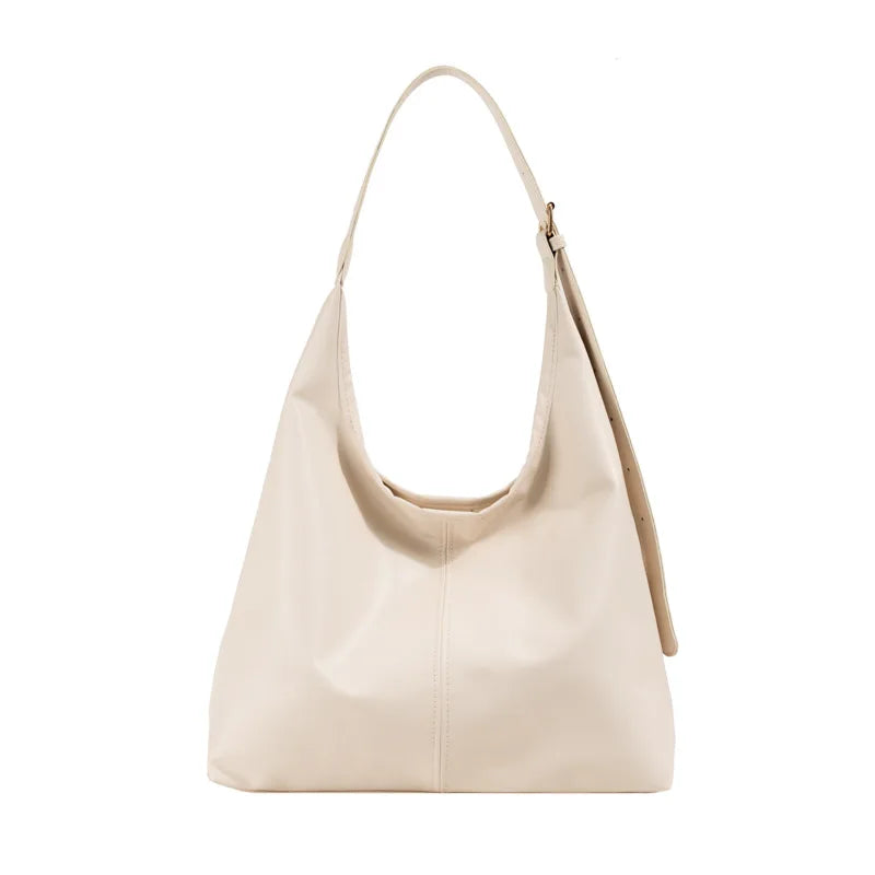 Casual Slouchy Leather Shoulder Bag | Everyday Tote Purse
