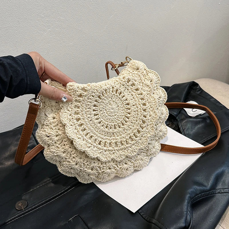 Summer Casual Straw Messenger & Crossbody Bag