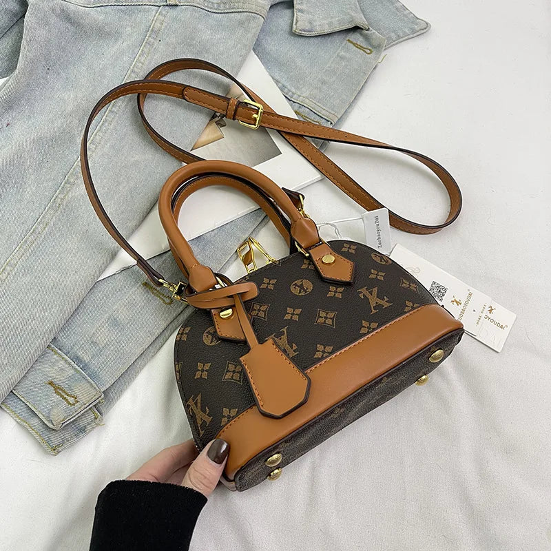 Mini Monogram Alma Dome Handbag - Vintage Canvas Crossbody & Shoulder Bag for Women