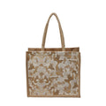 Vintage Floral Canvas Tote Bag – Spacious Casual Shoulder Bag & Shopping Handbag