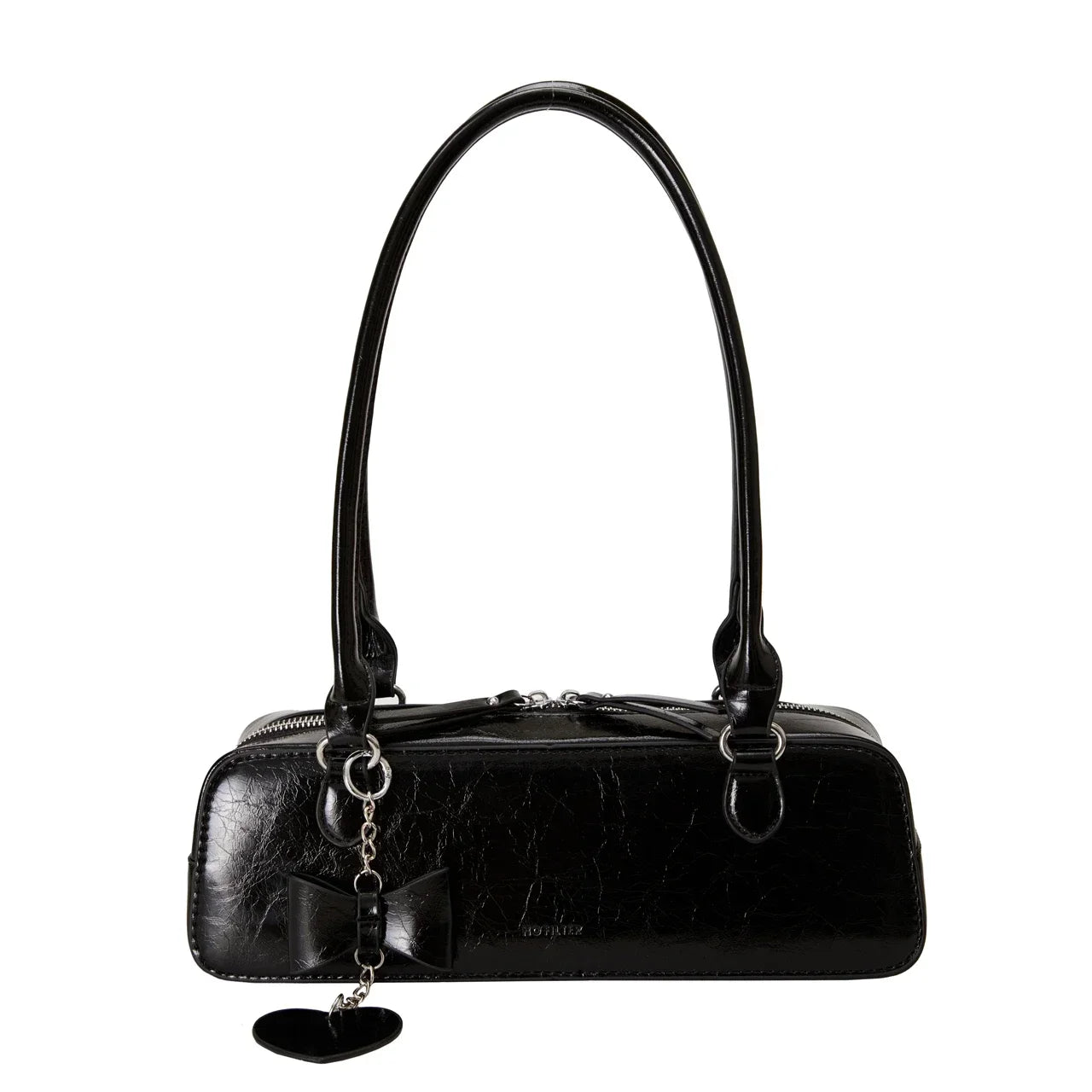 Retro Long East-West Shoulder Bag | Aesthetic Korean Style Shoulder Purse