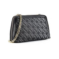 Premium Monogram Crossbody Bag for Women – Trendy Print Shoulder Bag with Gold Chain Accent