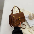 Elegant Structured Top Handle Satchel & Crossbody Bag