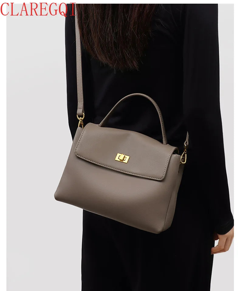 Classic Twist-Lock Top-Handle Handbag & Casual Crossbody Bag