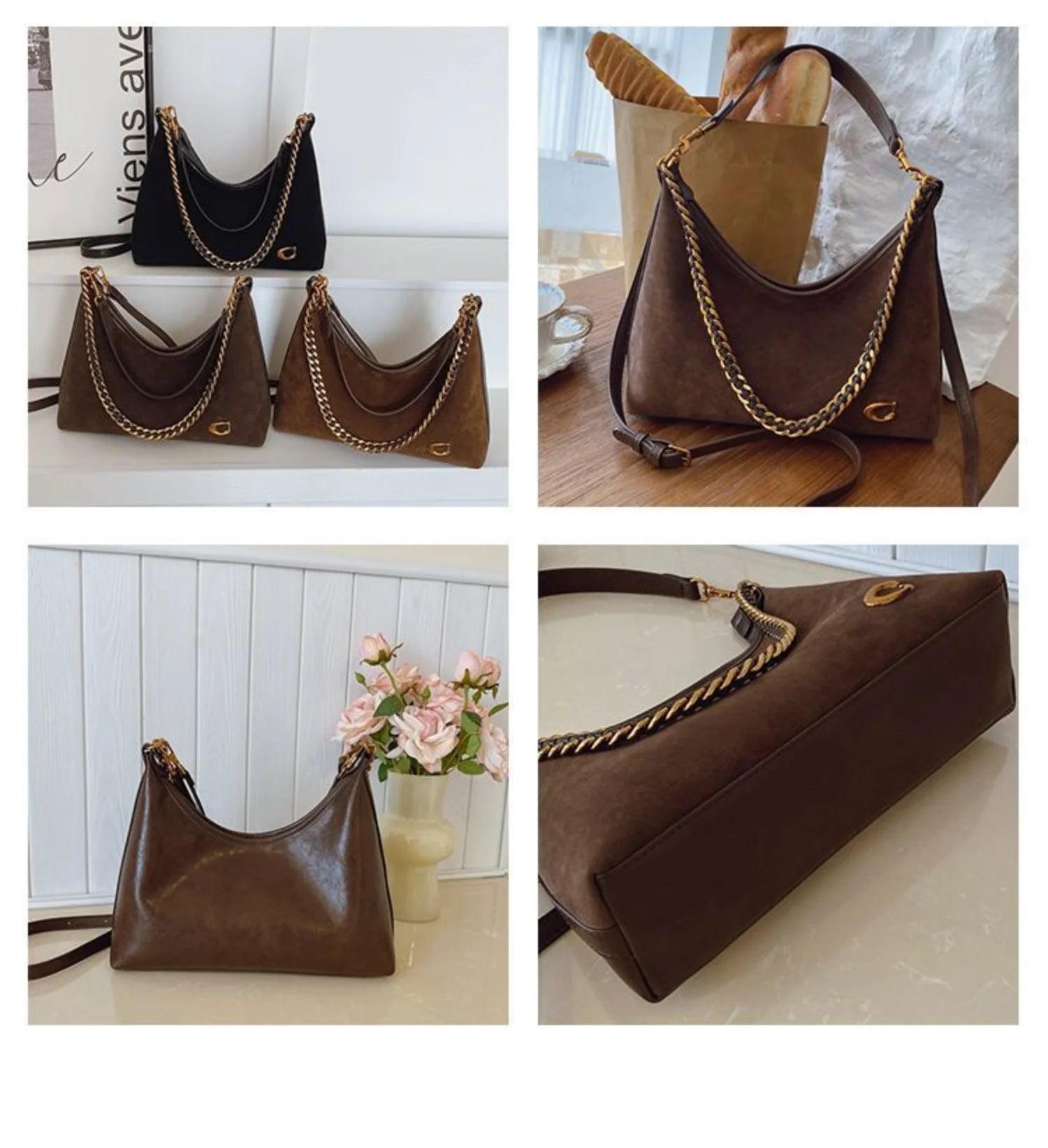 The Ultimate Designer-Inspired Chain Hobo Bag You Need 👜