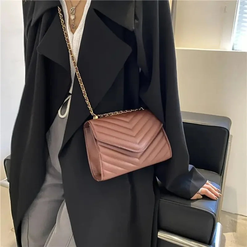 Elegant Flap crossbody Bag & Luxury PU Leather Handbag for Women