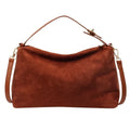 Casual Slouchy Suede Top Handle & Crossbody Shoulder Bag