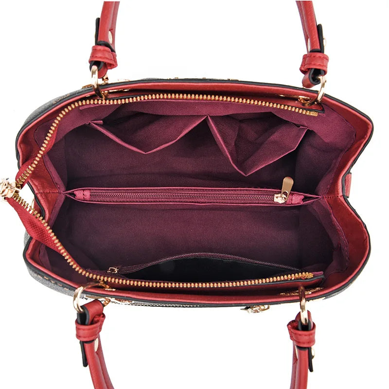 Elegant Printed Pattern Shoulder Bag – Classic Ladies Tote Bag with Long Strap