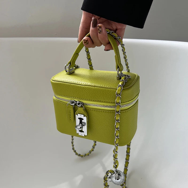 Premium PU Leather Mini Vanity Case / Crossbody Shoulder Bag